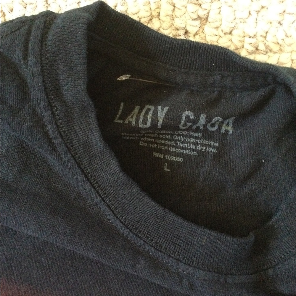 Lady Gaga Joanne tour t-shirt size large black - Picture 2 of 3